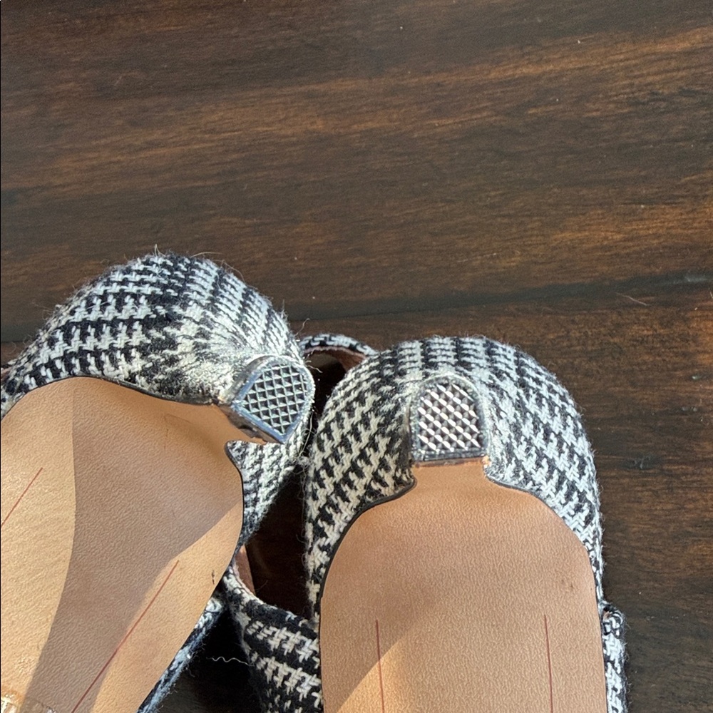 Anthropologie/Matiko Darla Plaid Slingback Heels, Sz US 8.5 / EU 39, NWOT - Picture 6 of 6
